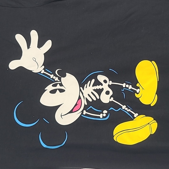 Disney Halloween Xray mickey mouse shirt black XS - Picture 2 of 5